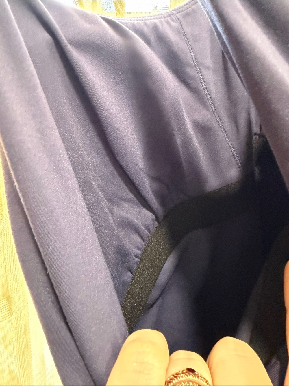NWT Halara Navy Blue soft & stretchy build in bra shorts activewear Dress medium - Picture 10 of 10